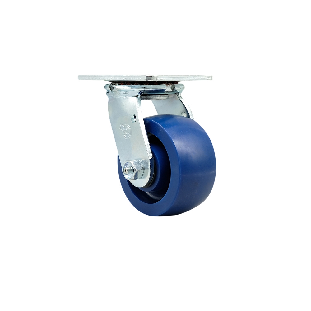 SCC-30CS420-SPUB Heavy Duty Swivel Top Plate Caster with 4 in. Solid Polyurethane Wheel & Ball Bearings - 700 lbs Capacity per Caster