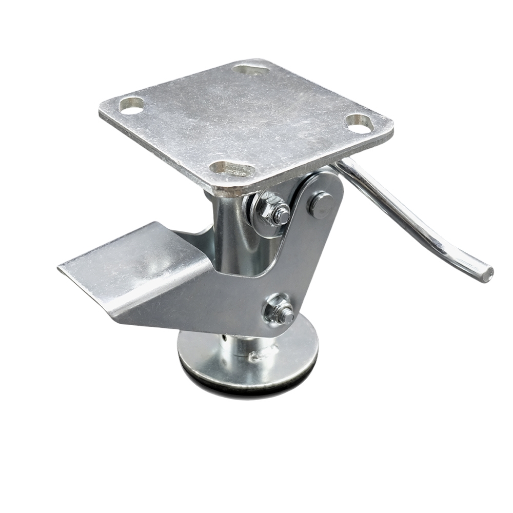 SCC-FL500KB 5 in. Kickbar Floor Truck Lock with Top Plate