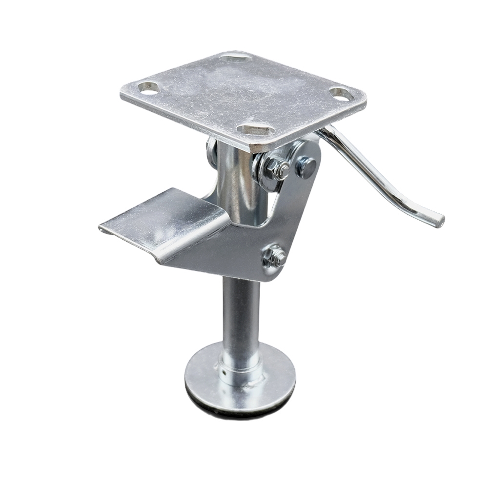 SCC-FL800KB 8 in. Kickbar Floor Truck Lock with Top Plate