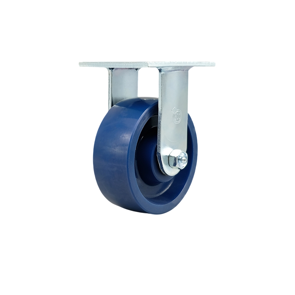 SCC-30R520-SPUR Solid Polyurethane Rigid Top Plate Heavy Duty Caster with 5 in. Wheel - 1000 lbs Capacity per Caster