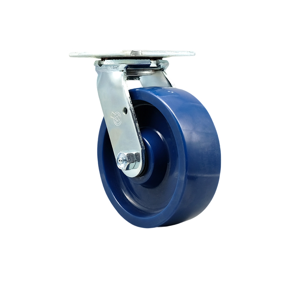 SCC-30CS620-SPUR Solid Polyurethane Swivel Top Plate Heavy Duty Caster with 6 in. Wheel - 1200 lbs Capacity per Caster