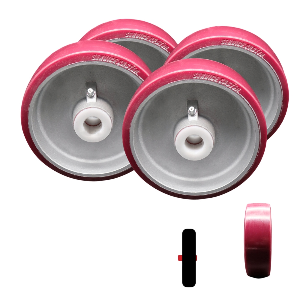 SCC-PAD620-34-OF-SP-4 6 x 2 in. Replacement Wheels Only for Cheney Vertical Platform Lift - Set of 4