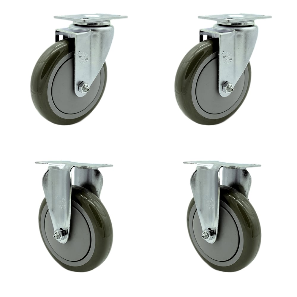 Cambro 60006 60008 Ultra Pan Carriers, Dish Dollies - Service Cart, Cambars & Utility Truck Replacement Caster Set - Set of 4 -  Service Caster, CAM-SCC-20S514-PPUB-2-R514-2