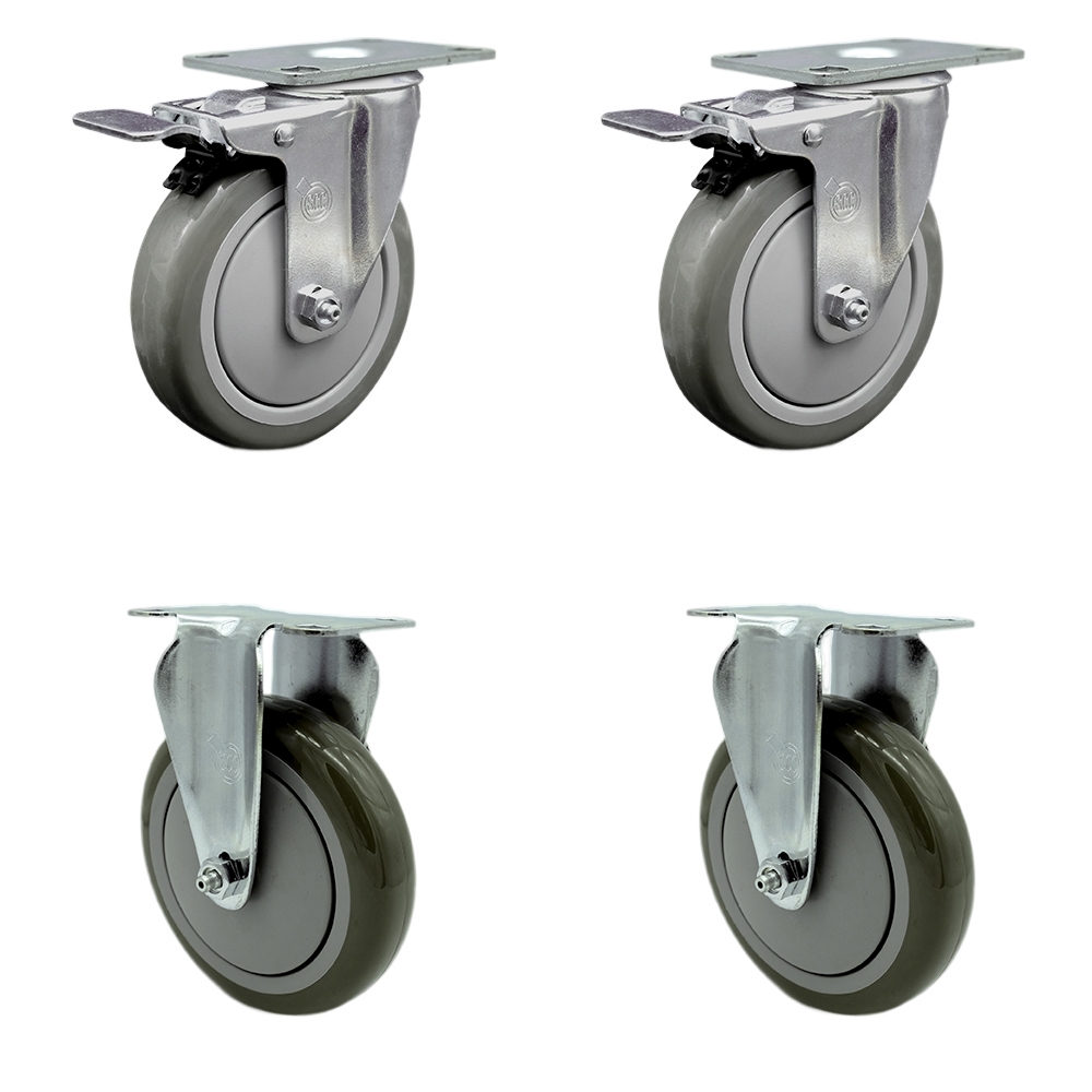 CAM-SCC-TTL20S514-PPUB-2-R-2 Cambro Ultra Pan Carrier Replacement Caster Set - Set of 4