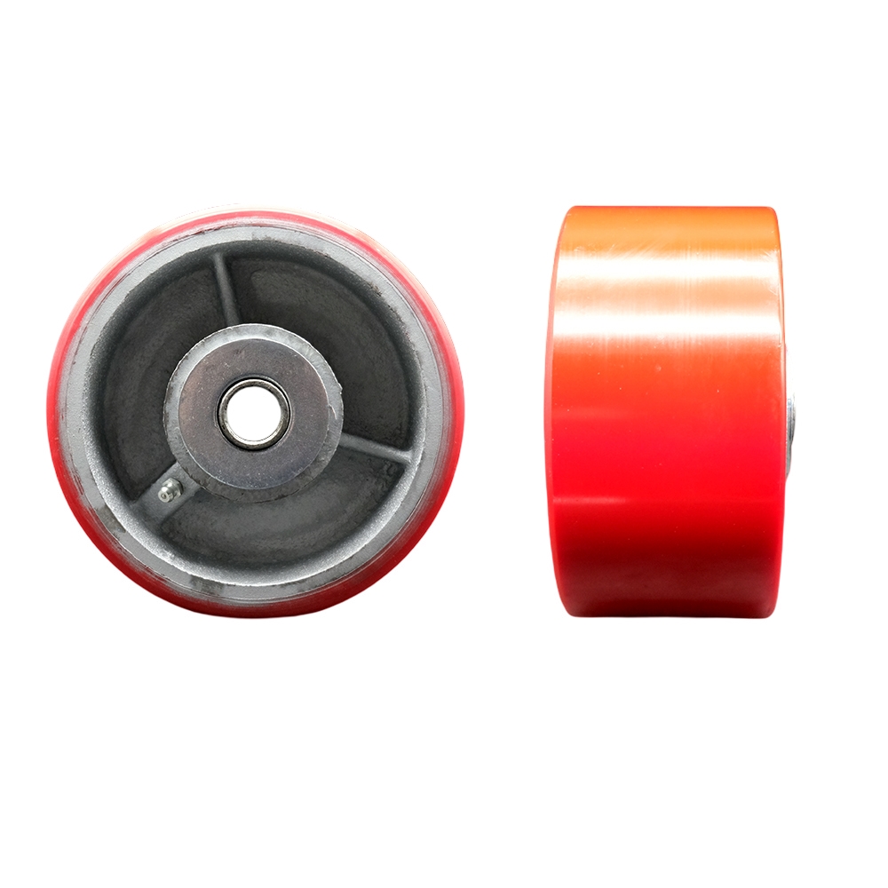 GOM-SCC-PUR630-RS Go Minis Moving & Portable Storage Container Replacement Wheel - 6 in. Red Polyurethane on Cast Iron Wheel