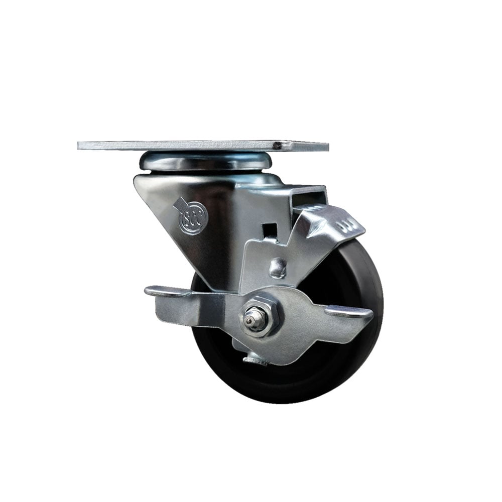 190CW223125S Assure Parts 3 in. Swivel Caster with Brake - Fits Beverage-Air Models DW49-B DW49-B-24 DW49-B-29 DW49-S DW49-S-24 DW79-B -  Service Caster, ASS-SCC-20S314-POS-TLB