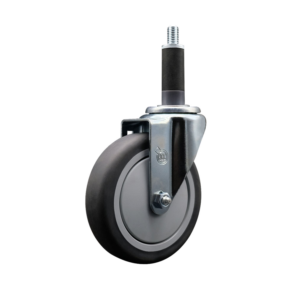 ALL-SCC-EX20S514-TPRB-1 AP263408 263408 All Points 5 in. Swivel Expanding Stem Caster - Compatible with a Variety of Food Service Applications