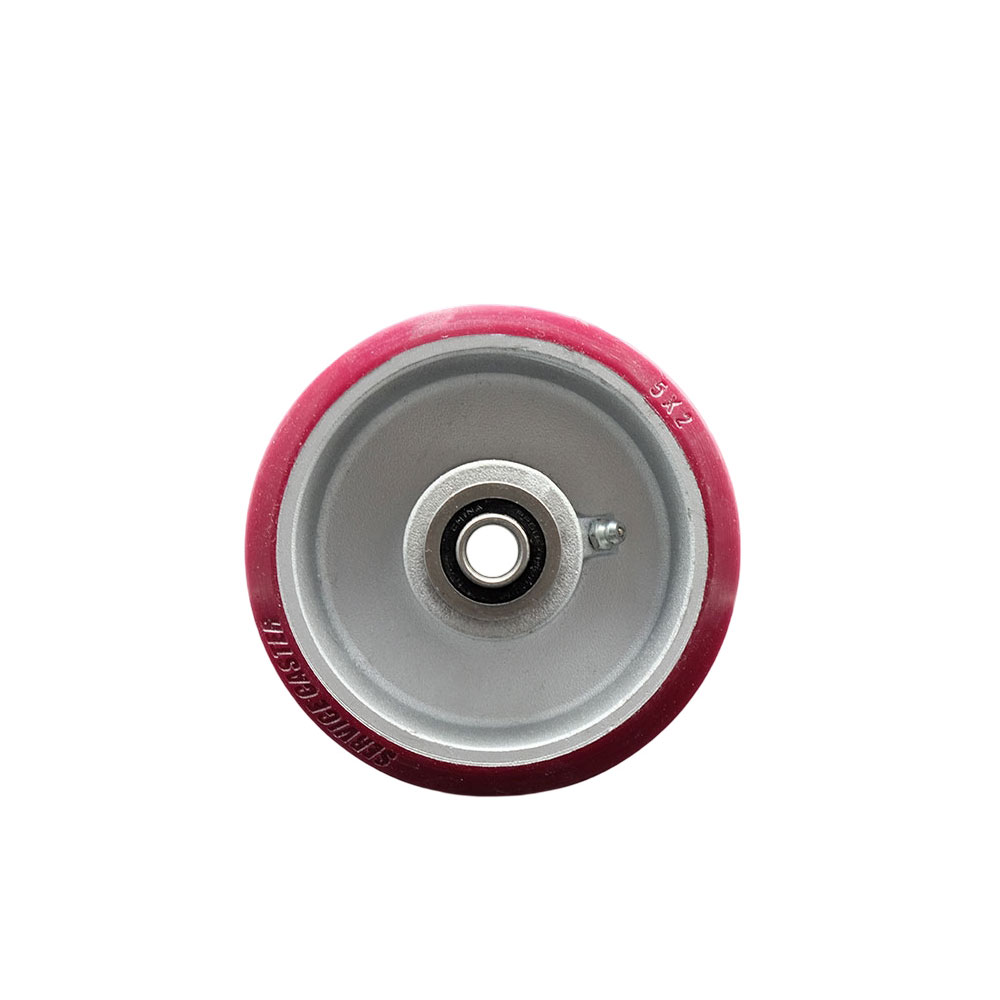 SCC-PAB520 5 x 2 in. Polyurethane on Aluminum Wheel Only with Precision Ball Bearing - 0.5 in. Bore