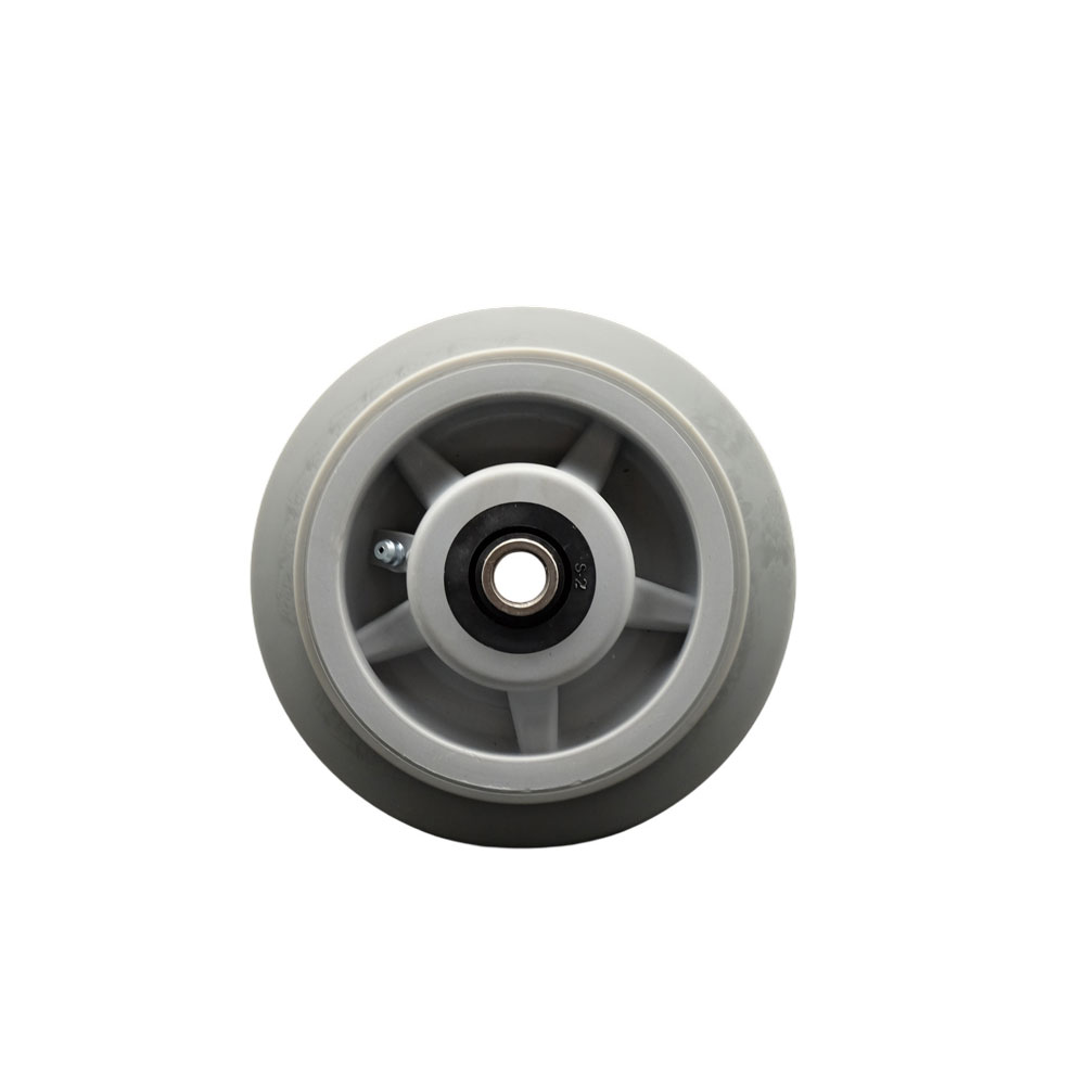 SCC-TPRRF620 6 x 2 in. Thermoplastic Rubber Flat Tread Wheel Only with Roller Bearing 0.5 in. Bore