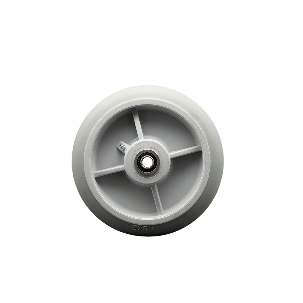 SCC-TPRBD820 8 x 2 in. Thermoplastic Rubber Donut Tread Wheel Only with Precision Ball Bearing 0.5 in. Bore