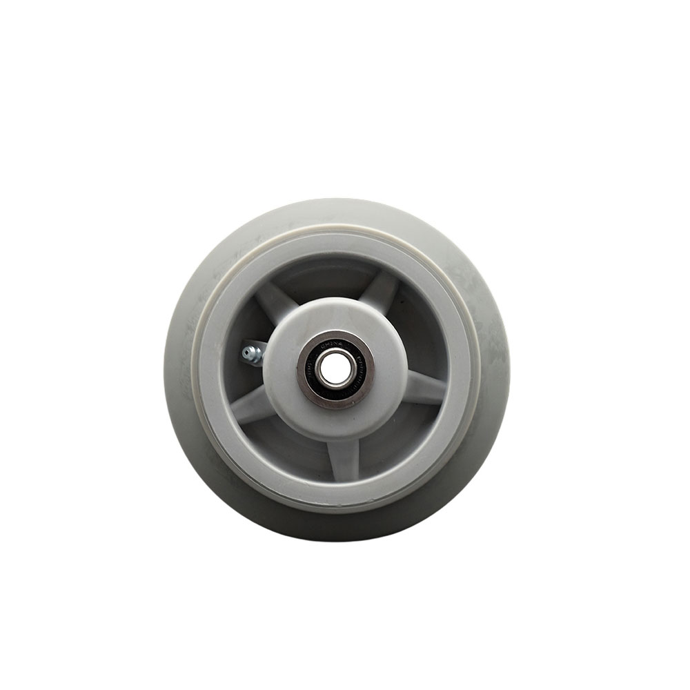 SCC-TPRBF620 6 x 2 in. Thermoplastic Rubber Flat Tread Wheel Only with Precision Ball Bearing 0.5 in. Bore