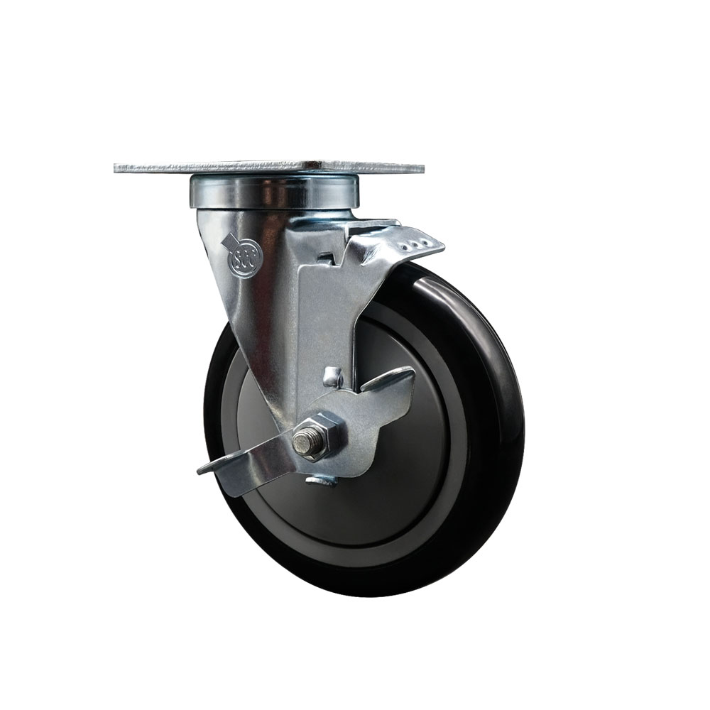 600CASTERPC4 Regency 5 in. Swivel Caster with Brake - Fits Regency Models 351BASE24 351BASE36 600DC1536 600DC1548 600DC1560