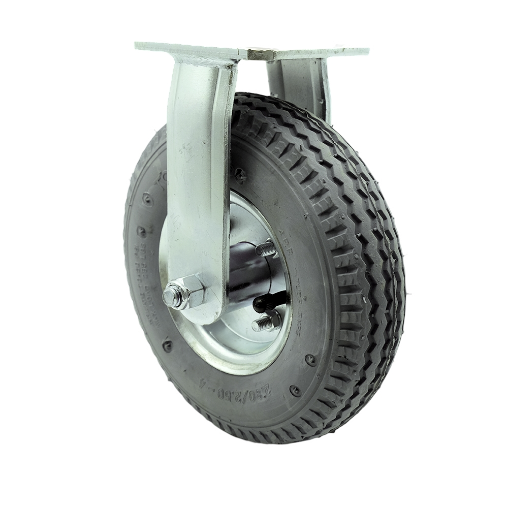 Replacement Caster for Uline Caster H-3328GR-R - Rigid Top Plate Caster with 8 in. Gray Pneumatic Wheel - Heavy Duty Replacement