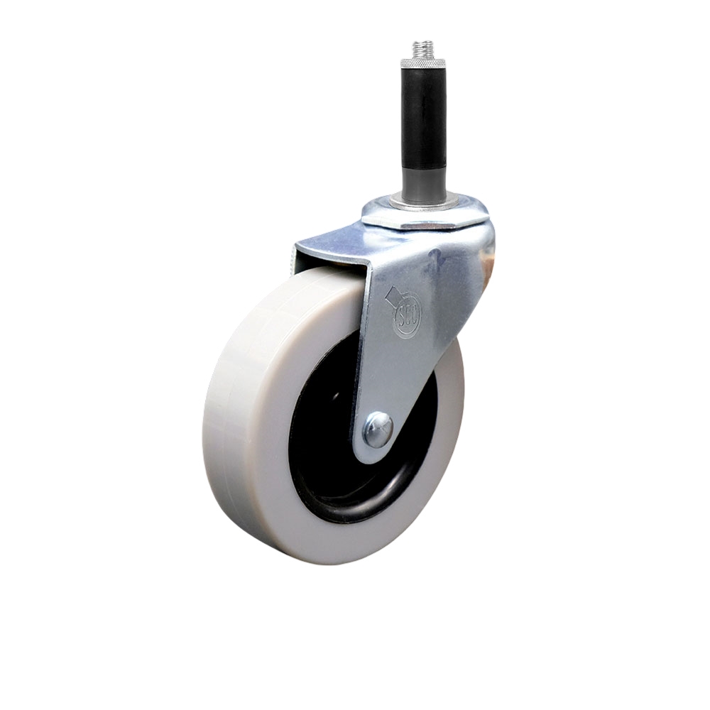 3in. Swivel Thermoplastic Rubber Caster - Expanding Adapter Stem - 110 lbs Capacity
