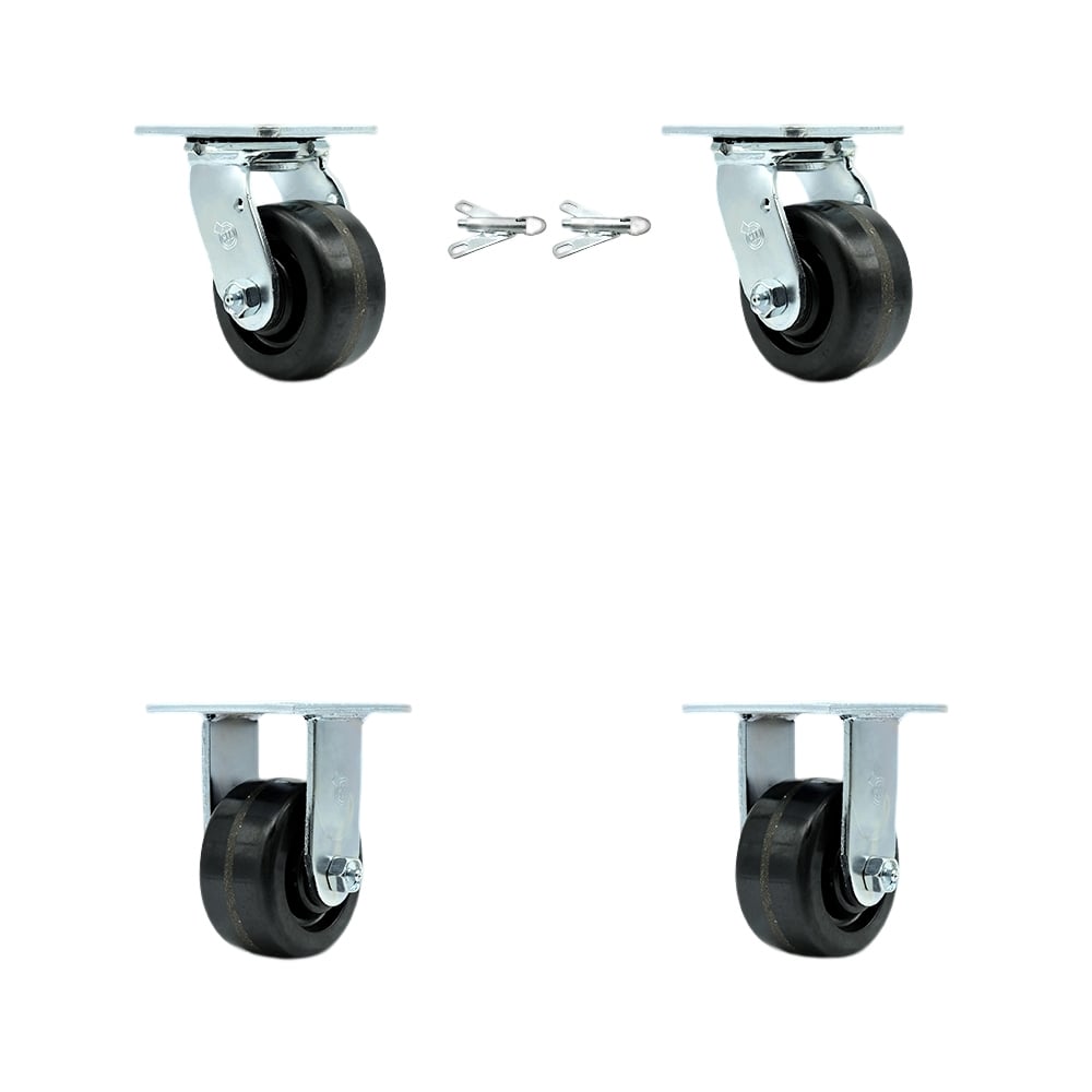 GRE-SCC-30CS420-PHR-BSL-2-R-2 CRSL4 Greenlee GMX Cart Caster Set, MA6065 GMX Material Cart - Heavy Duty Replacement - Set of 4