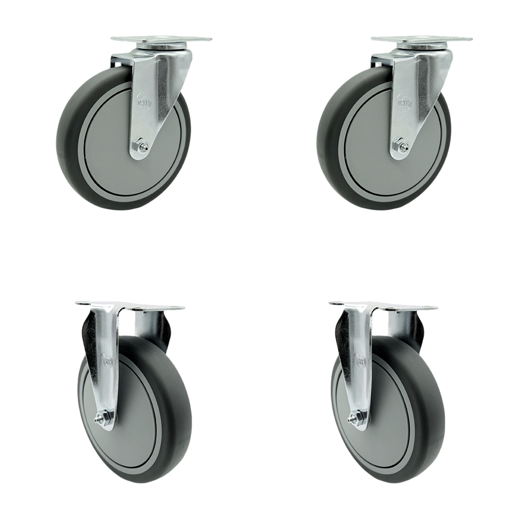 CAM-SCC-20S614-TPRB-2-R-2 Cambro Beverage Service Cart Replacement Caster Set - Set of 4