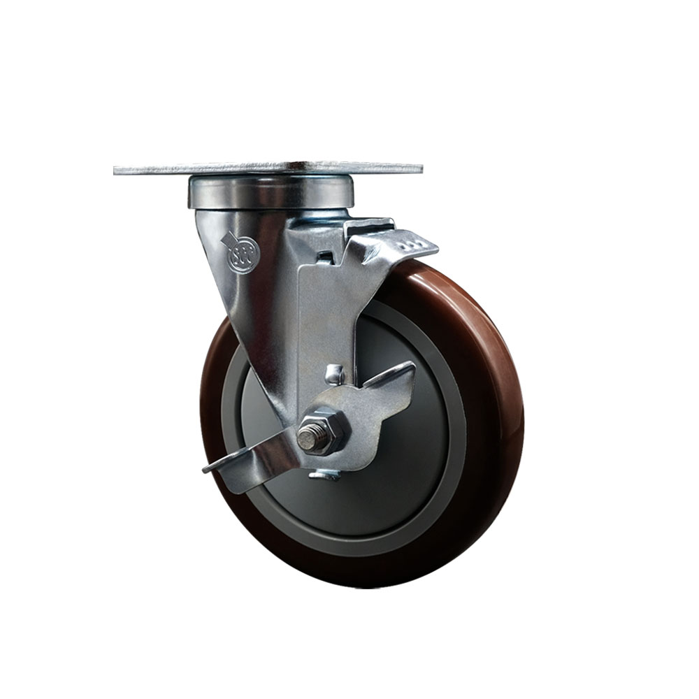 600CASTERPC4 Regency 5 in. Swivel Caster with Brake - Fits Regency Models 351BASE24 351BASE36 600DC1536 600DC1548 600DC1560