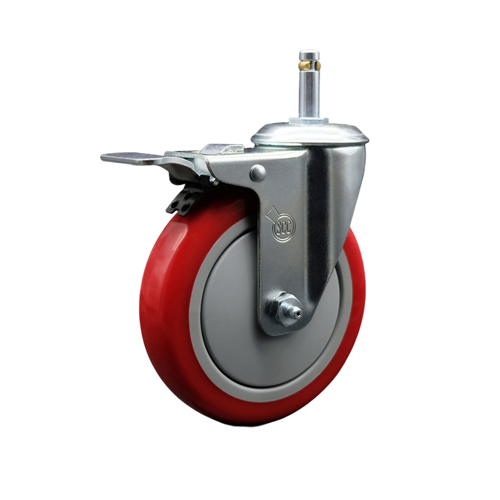 4615PCB 5PCB Metro 5 in. Swivel Caster with Brake - Fits Metro Models Super Erecta Mobile Shelving Posts, Carts & Shelving Units
