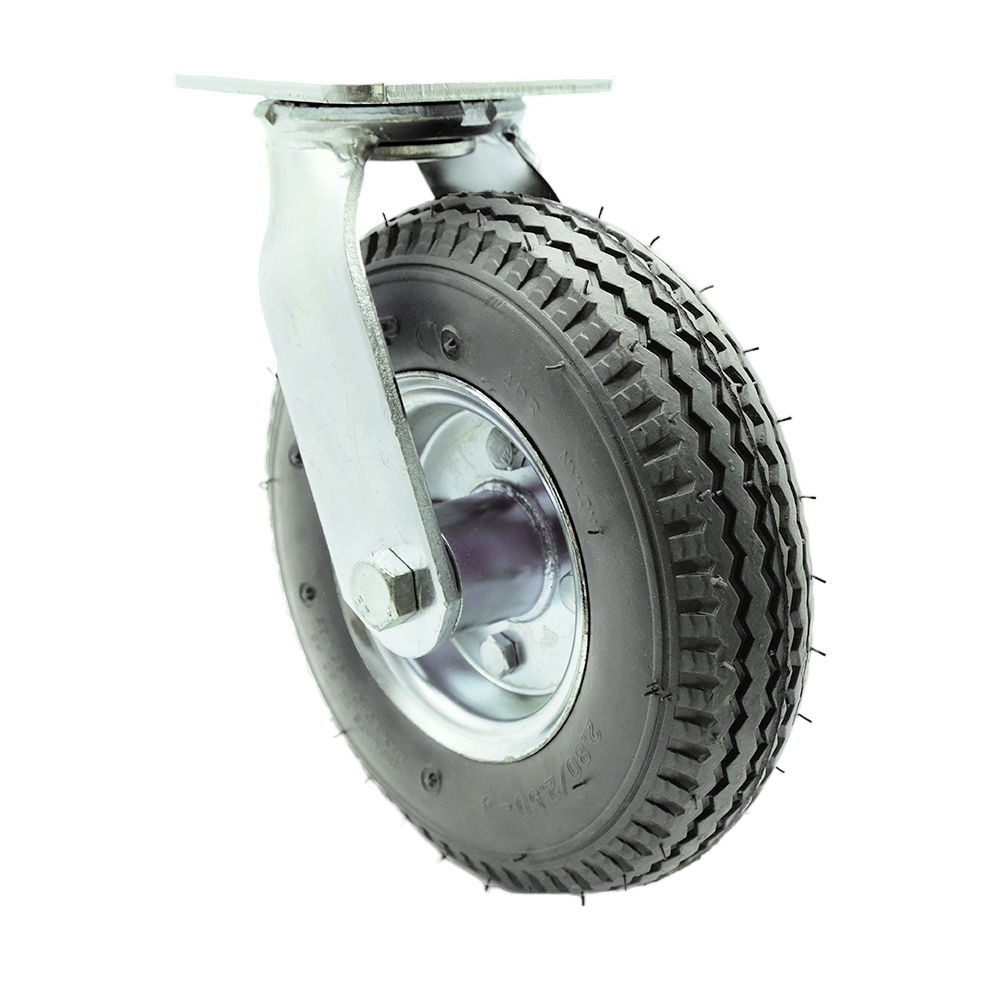 Replacement for McMaster Carr Caster 22925T43 - Swivel Top Plate Caster with 8 in. Gray Pneumatic Wheel - 300 lbs Capacity per Caster