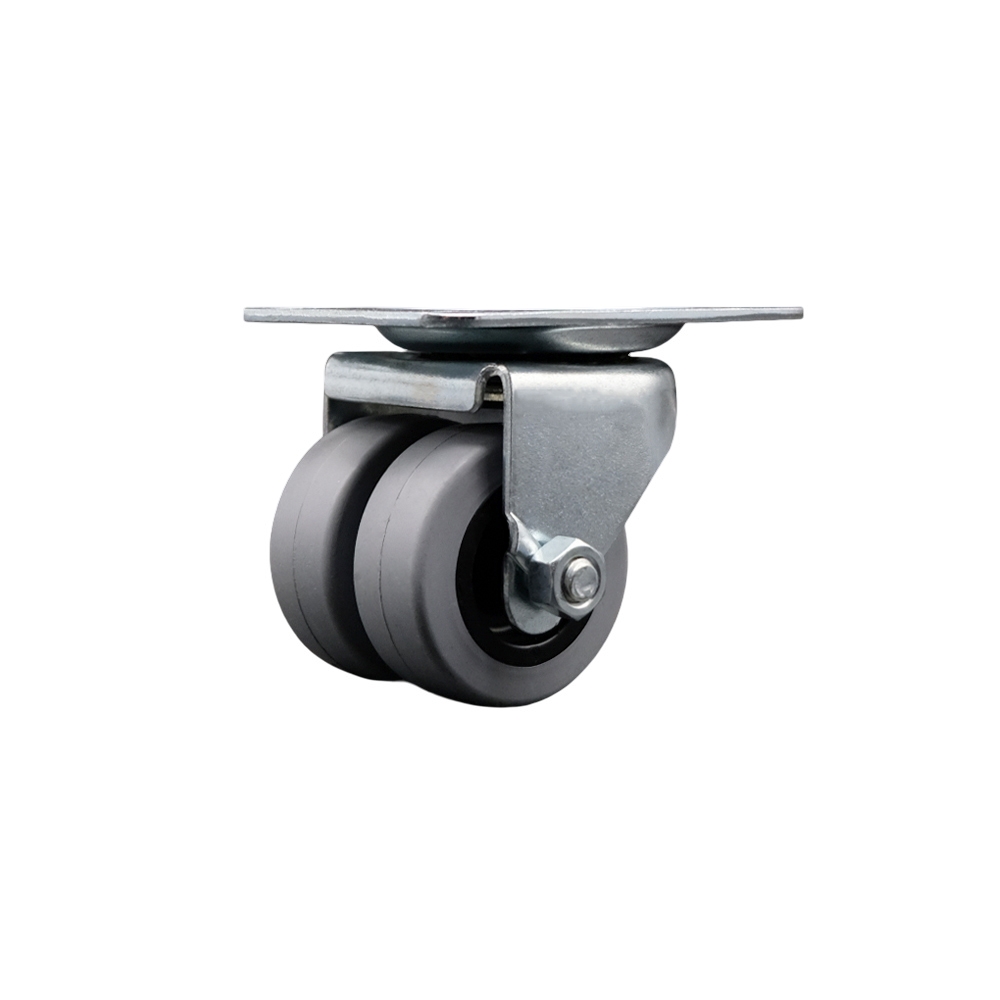 Replacement for McMaster Carr Caster 2390T5 - Swivel Top Plate Caster with 2 in. Thermoplastic Rubber Dual Wheel - 180 lbs Capacity per Caster
