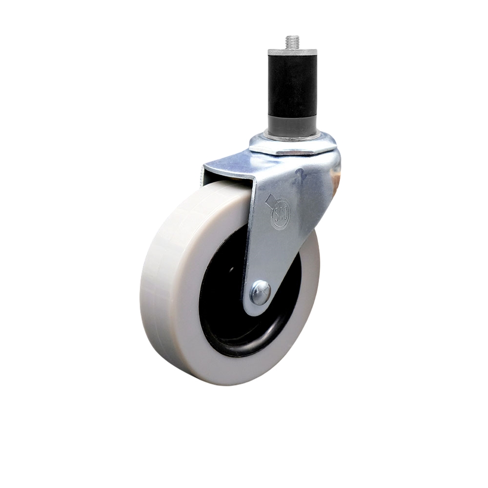 Replacement for Colson Caster 1.03367.441 MTG47 - 3 in. Swivel Thermoplastic Rubber Caster & 1.62 in. Expanding Adapter Stem - 110 lbs per Caster