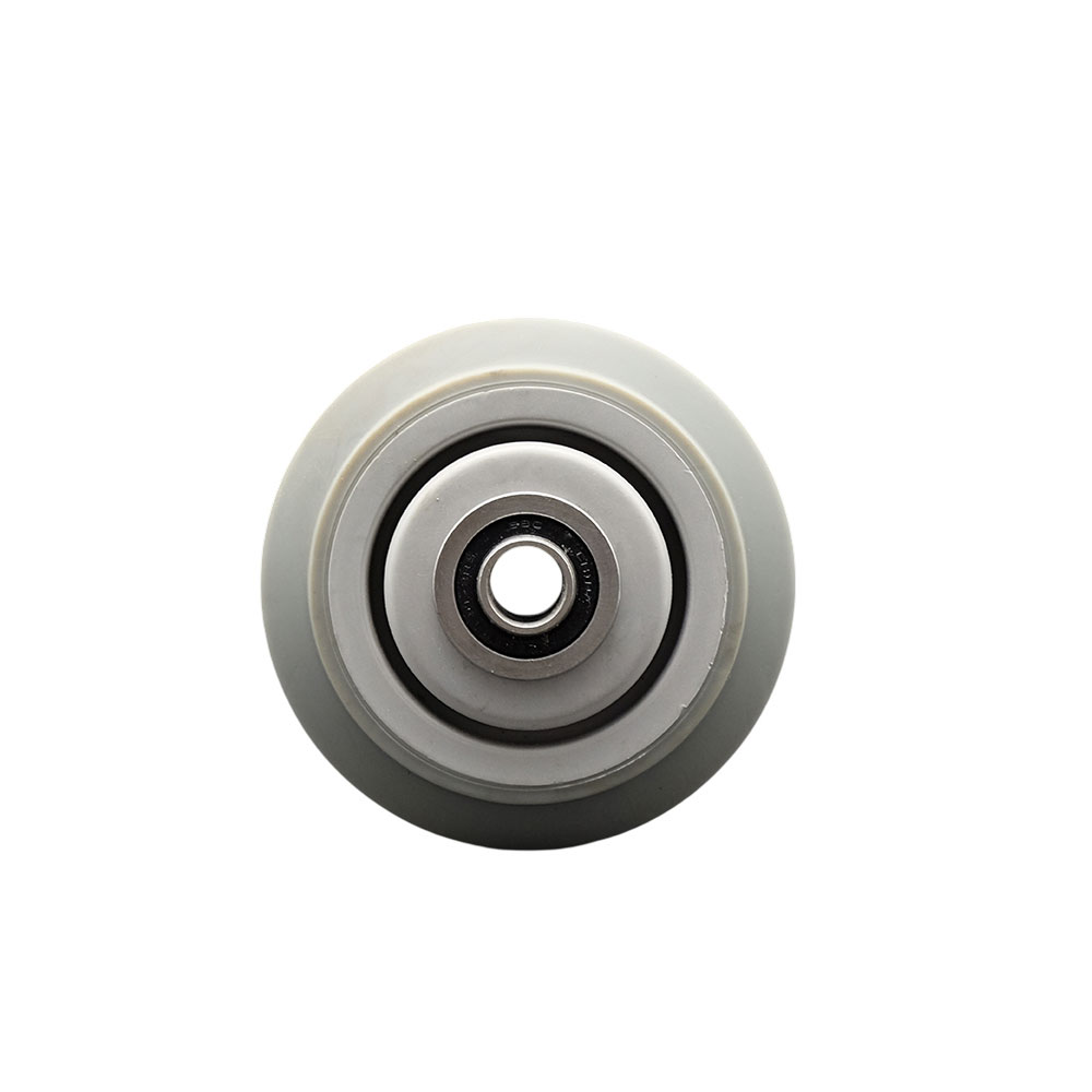 SCC-TPRBF420 4 x 2 in. Thermoplastic Rubber Flat Tread Wheel Only with Precision Ball Bearing 0.5 in. Bore