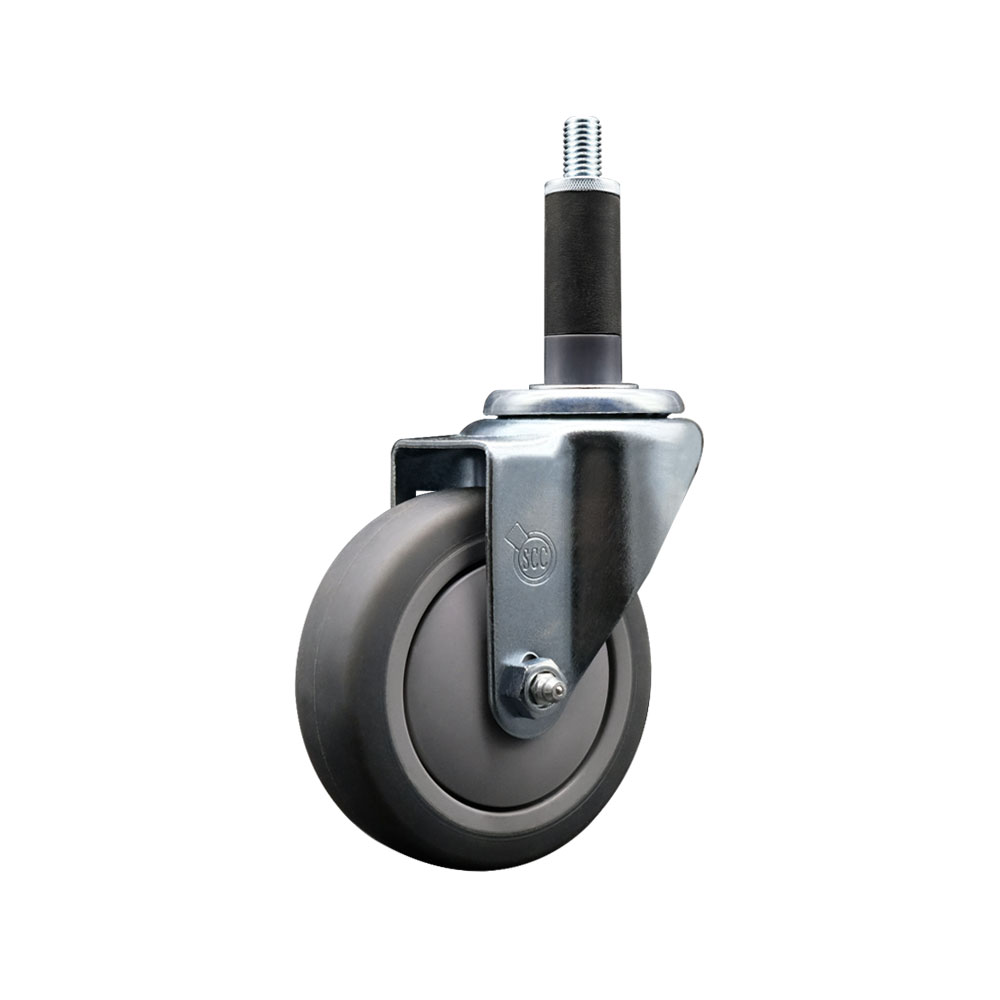 ALL-SCC-EX20S414-TPRB-1 AP263372 263372 All Points 4 in. Swivel Expanding Stem Caster - Compatible with a Variety of Food Service Applications