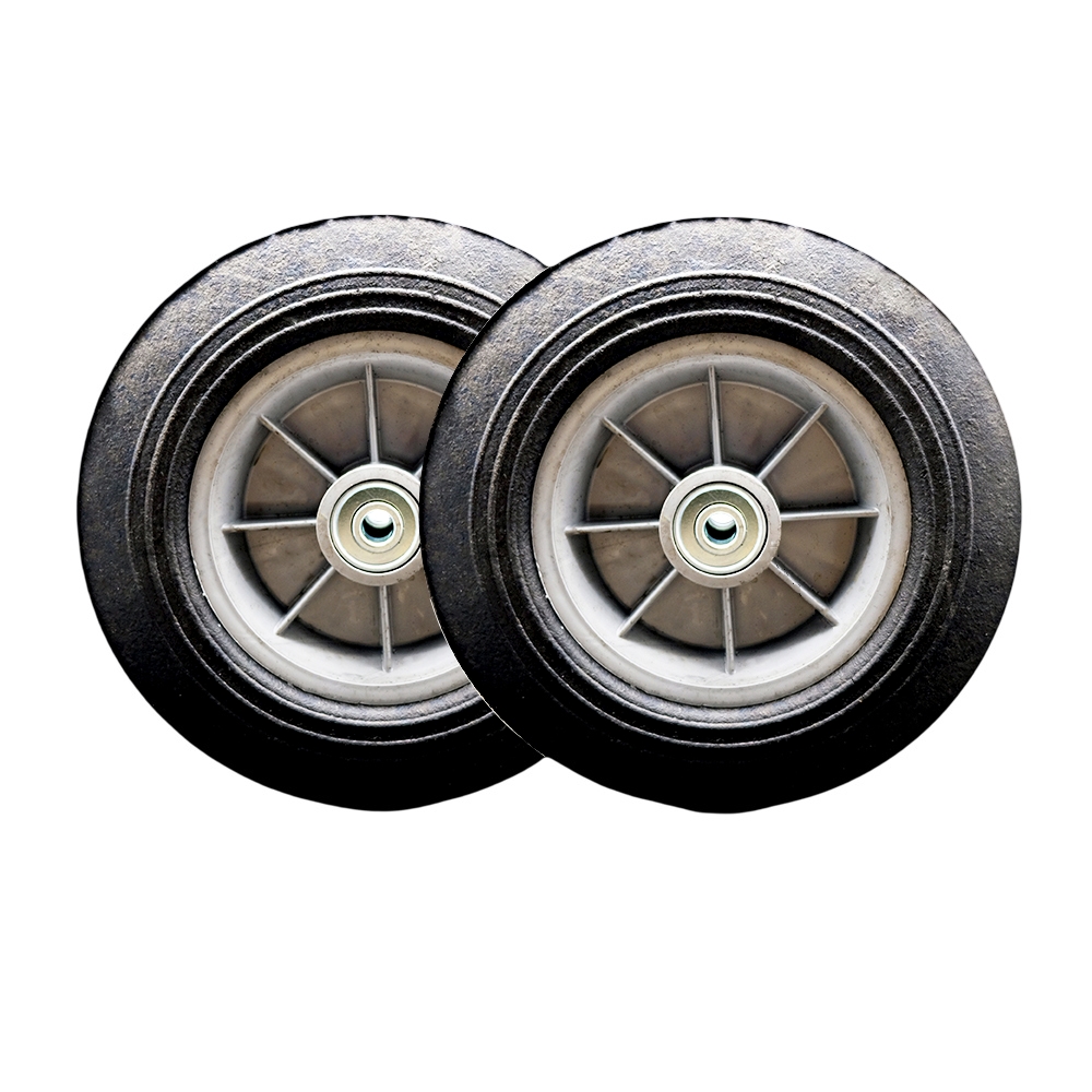 RUB-SCC-SNB10275-OPR-2.25HL-34-2 9T14L1 FG9T14L10000 FG9T13L30000 Rubbermaid Tilt Truck 10 in. Flat Free Replacement Wheel - Set of 2