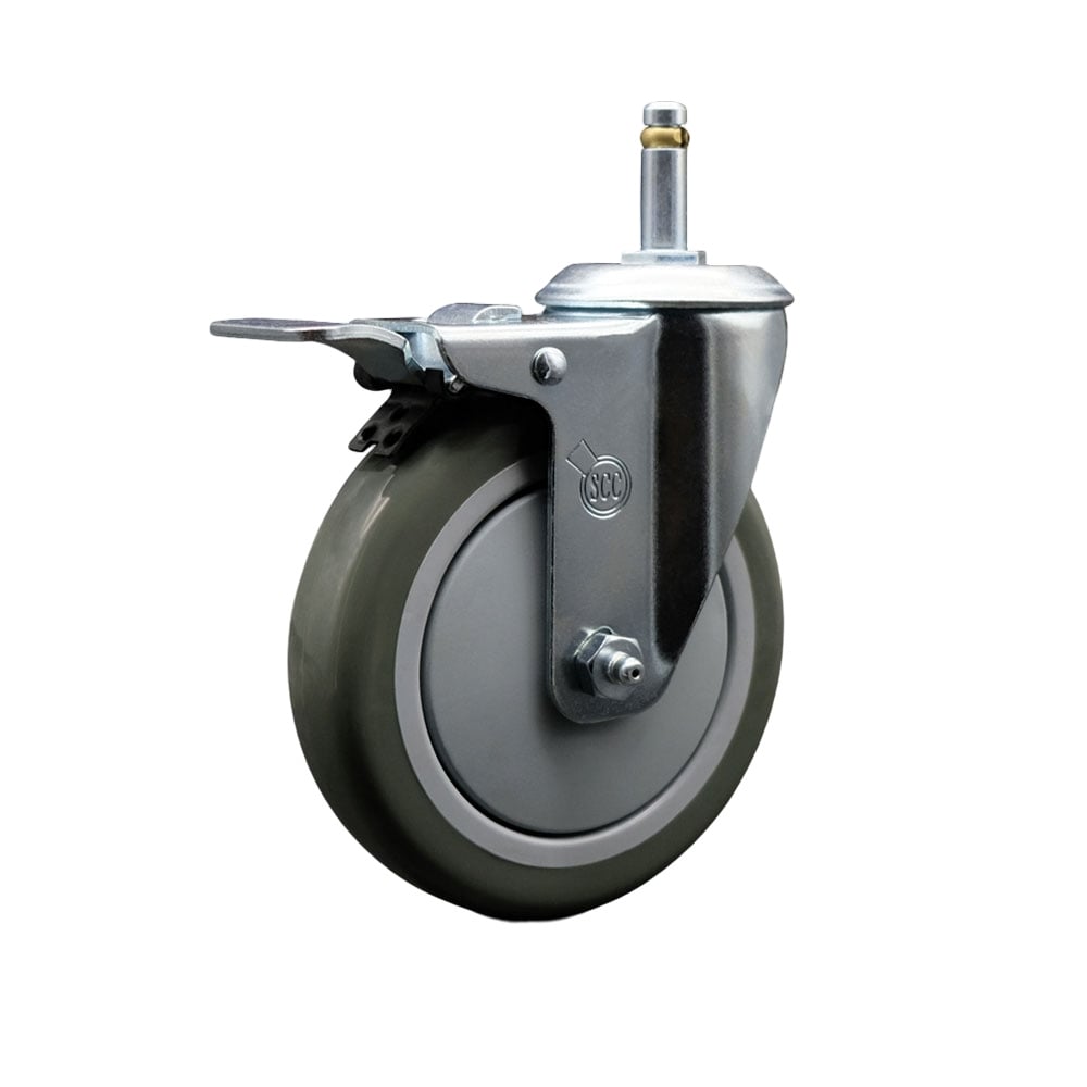 4615PCB 5PCB Metro 5 in. Swivel Caster with Brake - Fits Metro Models Super Erecta Mobile Shelving Posts, Carts & Shelving Units