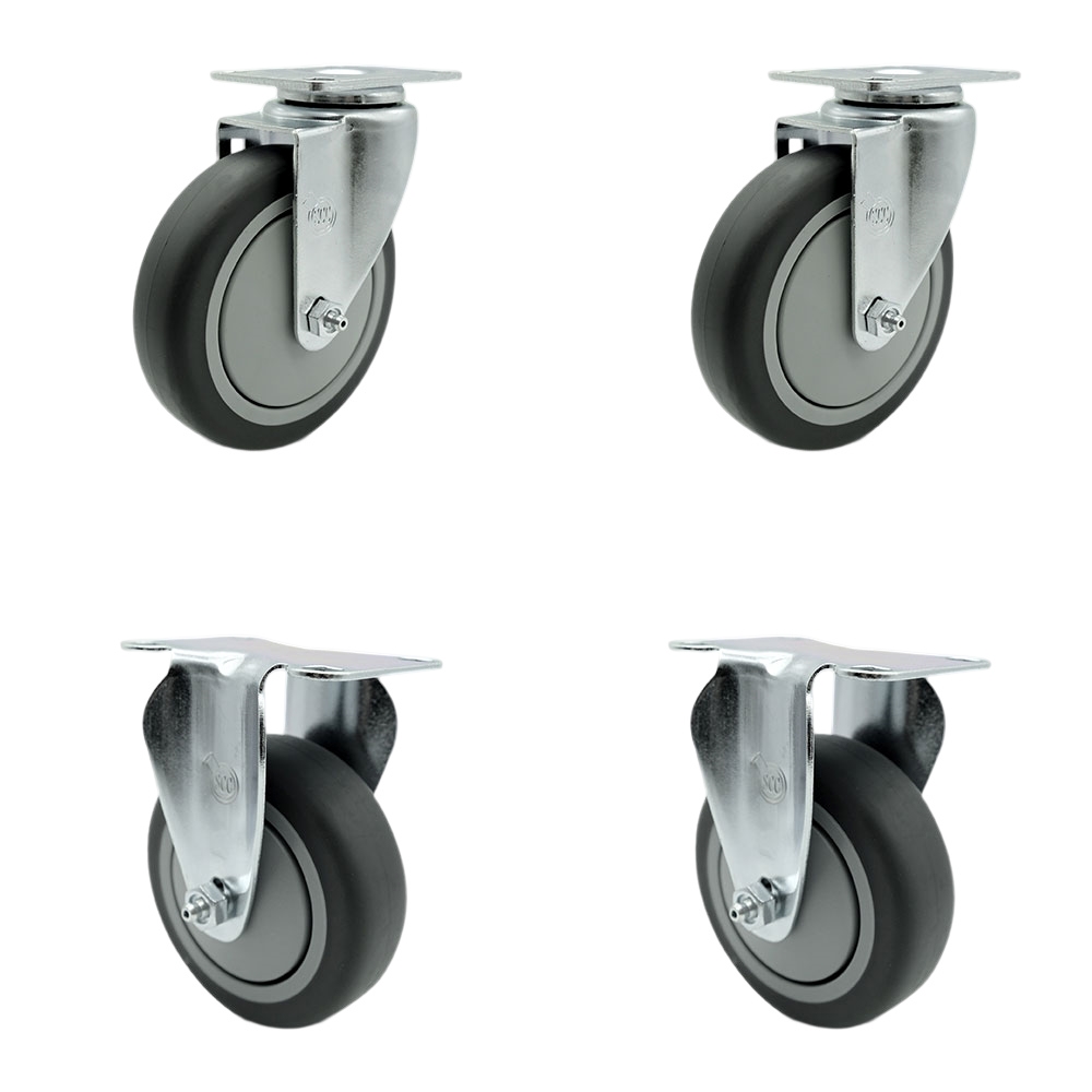 CAM-SCC-20S514-TPRB-2-R-2 Cambro Dish Caddies Replacement Caster Set - Set of 4