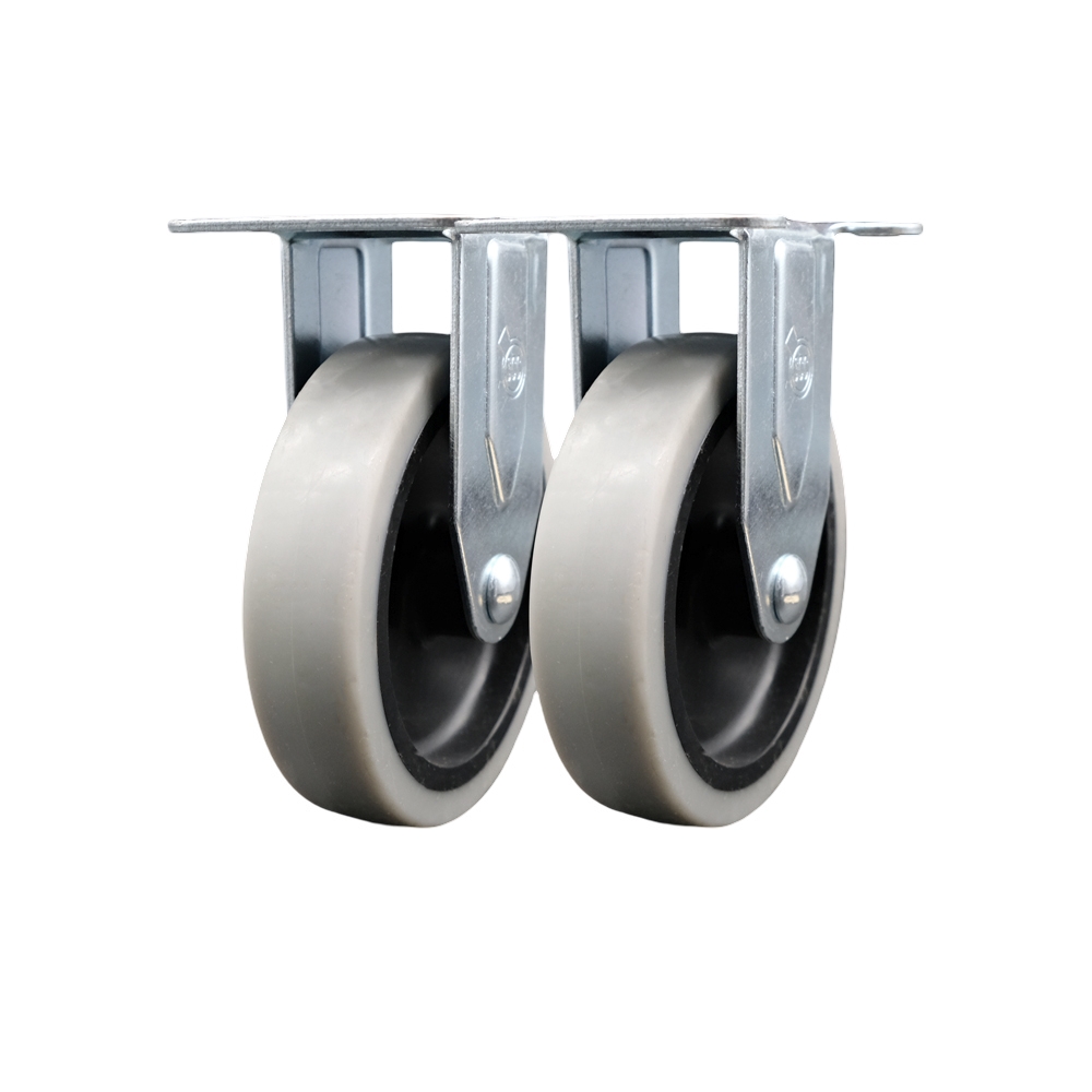 7734L1 FG7734L10000 Rubbermaid Mobile Work Center 7734-88 Replacement Rigid Caster - Fits Rubbermaid Mobile Work Center 7734-88 - Set of 2