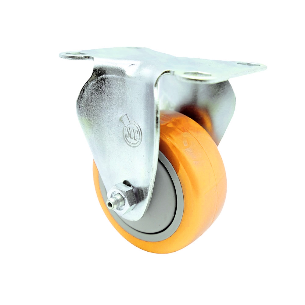 Replacement for Colson Caster 2.03308.92 - Polyurethane Top Plate Rigid Caster with 3 in. Yellow Wheel - 300 lbs Capacity per Caster