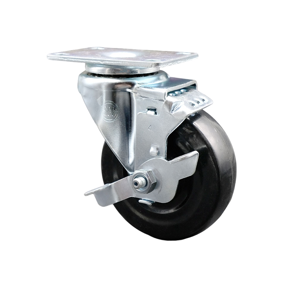 AVA-SCC-20S414-HRS-TLB-TP2 Avantco 17816412 - Fits Select Avantco Refrigeration Equipment - 4 in. Swivel Caster with Brake - Replacement Caster