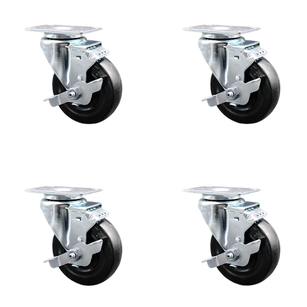 AVA-SCC-20S414-HRS-TLB-TP2-4 Avantco 17816412 - Fits Select Avantco Refrigeration Equipment - Replacement Caster Set - Set of 4