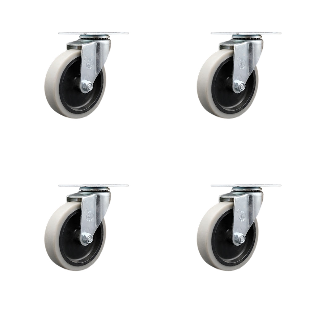 7734L2 FG7734L20000 Rubbermaid Mobile Work Center 7734-88 Replacement Swivel Caster - Fits Rubbermaid Mobile Work Center 7734-88 - Set of 4