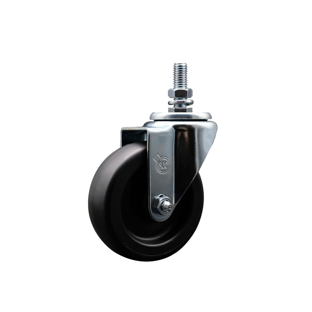ALL-SCC-TS20S414-POS-121315 AP263270 263270 All Points 4 in. Swivel Threaded Stem Caster - Compatible with a Variety of Food Service Applications