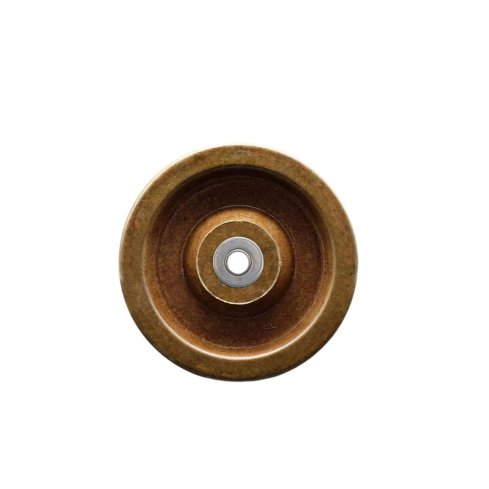 SCC-PHRHT414-38 4 x 1.25 in. High Temperature Phenolic Wheel with Roller Bearing - 0.38 in. Bore
