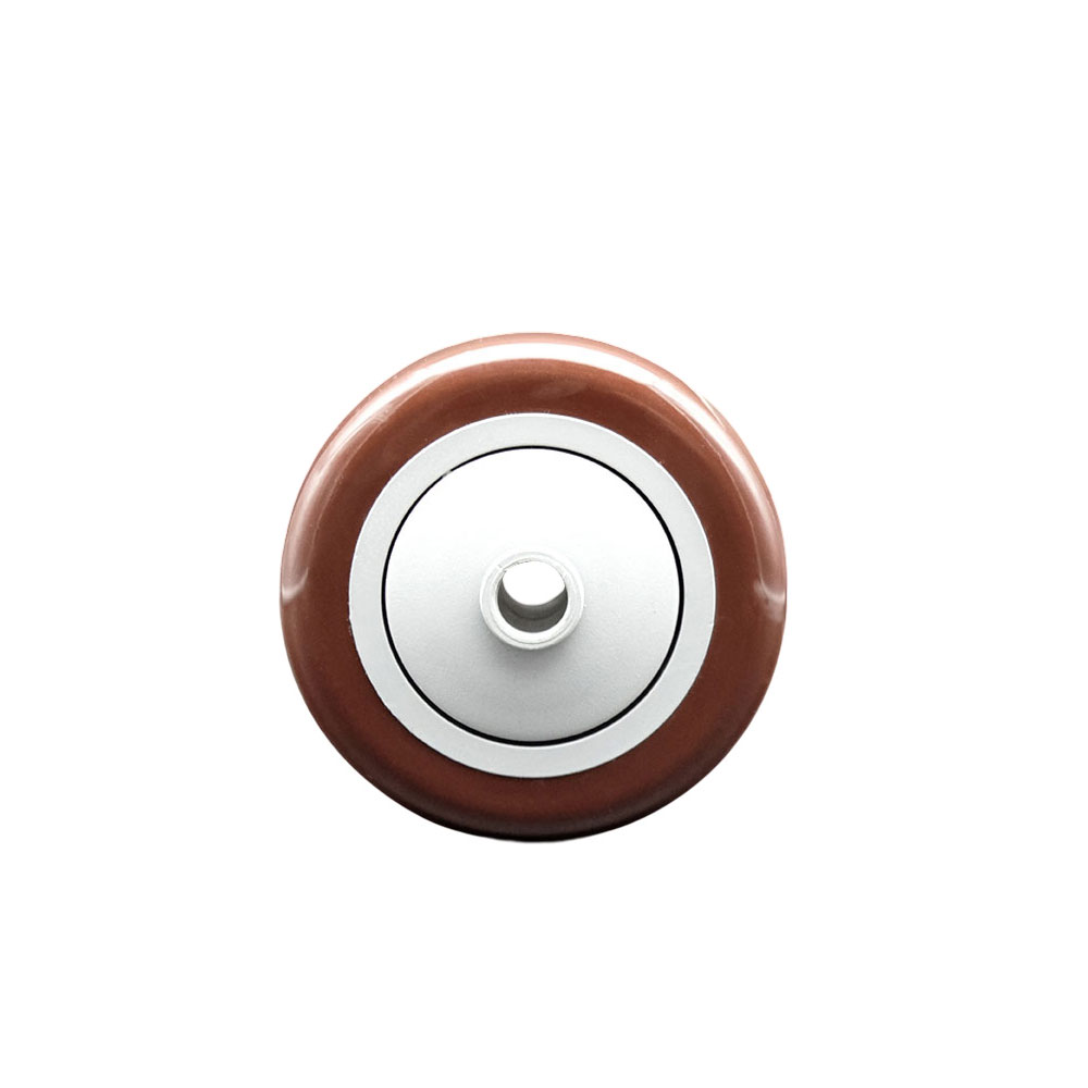 SCC-PPUB314-MRN 3 x 1.25 in. Maroon Polyurethane on Gray Polyolefin Wheel with Precision Ball Bearing - 0.38 in. Bore Non Marking & Non Marring
