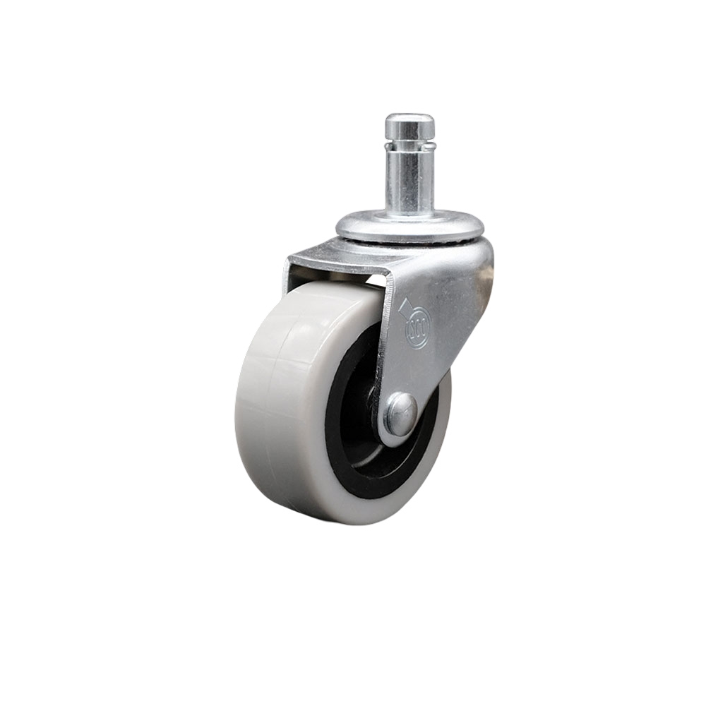 Replacement for Colson Caster 1.02251.441 MTG50 - 2 in. Swivel Thermoplastic Rubber Caster & 0.43 x 0.875 in. Grip Ring Stem - 80 lbs per Caster