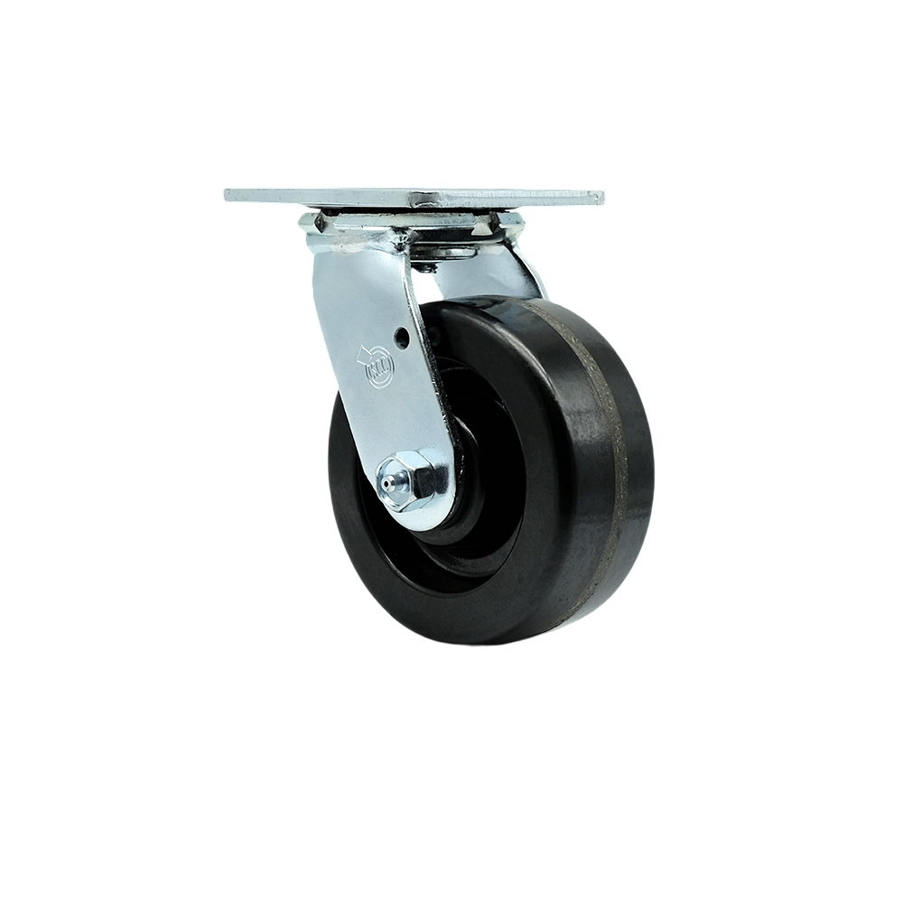 Replacement for McMaster Carr Caster 49915T12 - Swivel Top Plate Caster with 5 in. Phenolic Wheel with Raceway Seal - 600 lbs Capacity per Caster -  Service Caster, MCM-SCC-30CS515-PHR-RWSEAL27