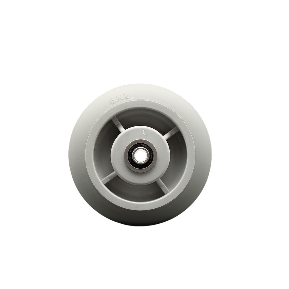 SCC-TPRBD620 6 x 2 in. Thermoplastic Rubber Donut Tread Wheel Only with Precision Ball Bearing 0.5 in. Bore