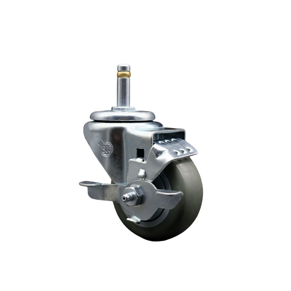 COL-SCC-GR20S314-PPUB-TLB-716138 Replacement for Colson Caster 2.03351.92 MTG2 BRK1 - Polyurethane Swivel Grip Ring Stem Caster - 300 lbs Capacity