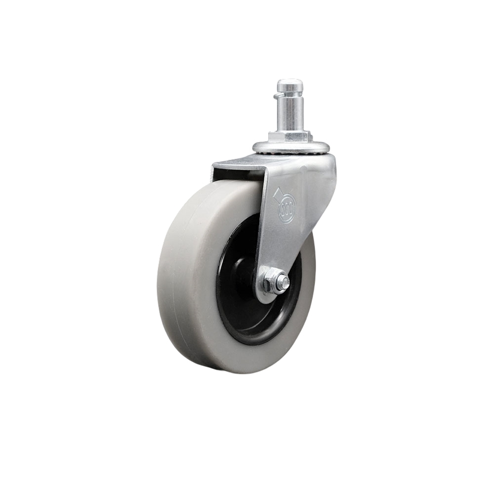 Replacement for Colson Caster 1.03051.441 MTG50 - 3 in. Swivel Thermoplastic Rubber Caster & 0.43 x 0.875 in. Grip Ring Stem - 110 lbs per Caster