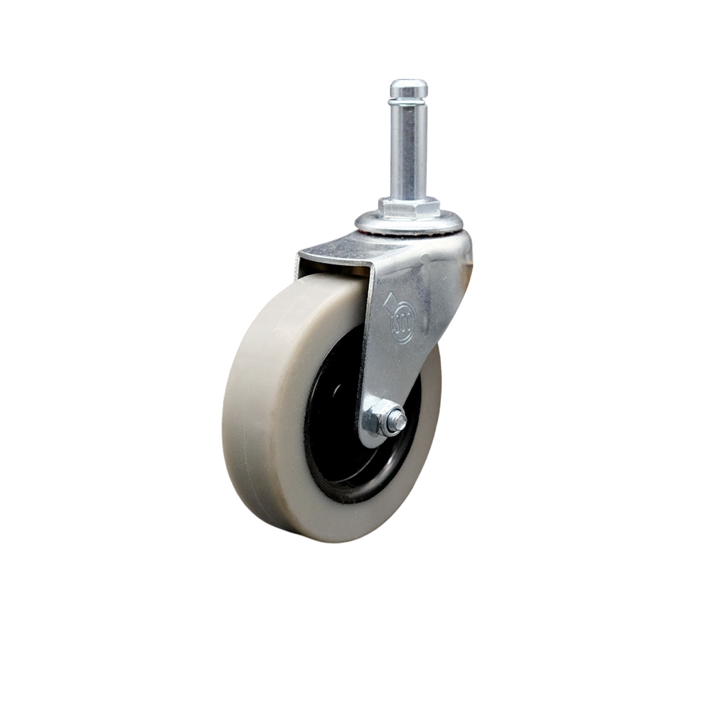 Replacement for Colson Caster 1.03351.441 MTG2 - 3 in. Swivel Thermoplastic Rubber Caster & 0.43 x 1.37 in. Grip Ring Stem - 110 lbs per Caster