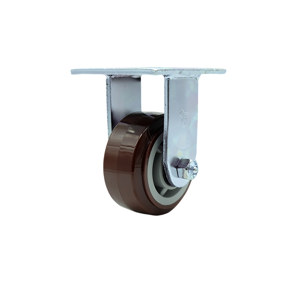 Replacement for McMaster Carr Caster 20115T22 - Rigid Top Plate Caster with 4 in. Polyurethane Wheel - 600 lbs Capacity per Caster