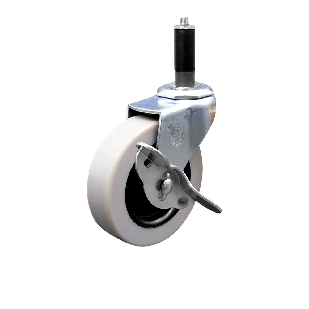 Replacement for Colson Caster 1.03367.441 MTG42 BRK3 - 3 in. Swivel Thermoplastic Rubber Caster & 1.12 in. Expanding Adapter Stem & Brake