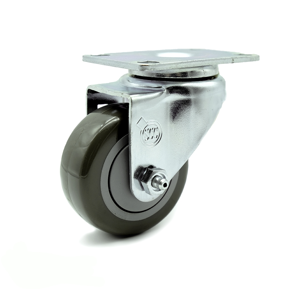 Swivel Caster - Gray - 3 in. Wheel - 300 lbs Capacity
