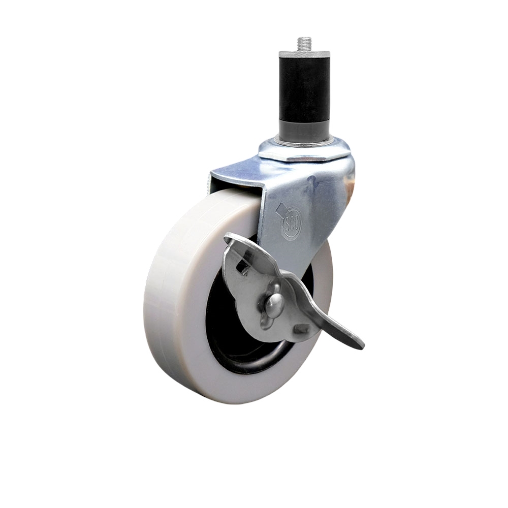 Replacement for Colson Caster 1.03367.441 MTG47 BRK3 - 3 in. Swivel Thermoplastic Rubber Caster & 1.62 in. Expanding Adapter Stem & Brake