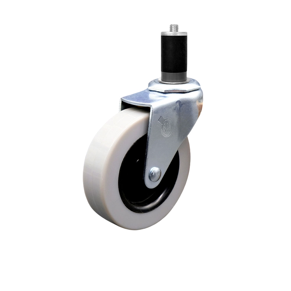 Replacement for Colson Caster 1.03367.441 MTG46 - 3 in. Swivel Thermoplastic Rubber Caster & 1.5 in. Expanding Adapter Stem - 110 lbs per Caster