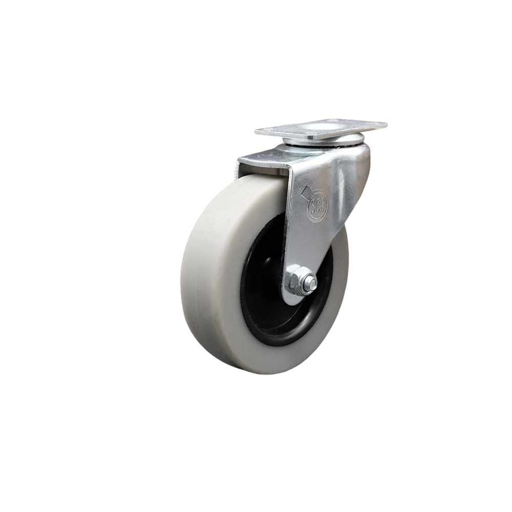 Replacement for Colson Caster 1.03066.441 - 3 in. Swivel Thermoplastic Rubber Caster Wheel with 1.18 x 2 in. Overall Top Plate - 110 lbs per Caster